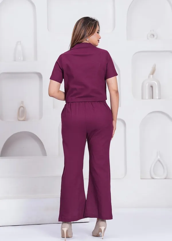 Wine_Rayon_Premium_Co-Ord_Set_For_Women