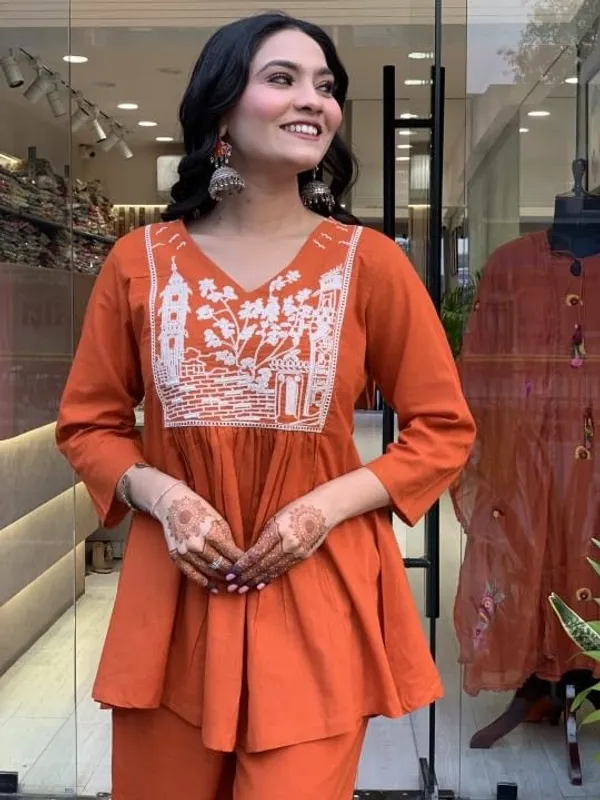 Rust_Rayon_Premium_Loungewear_Set_For_Women
