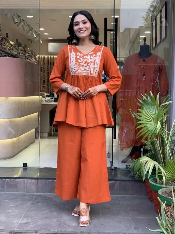 Rust_Rayon_Premium_Loungewear_Set_For_Women