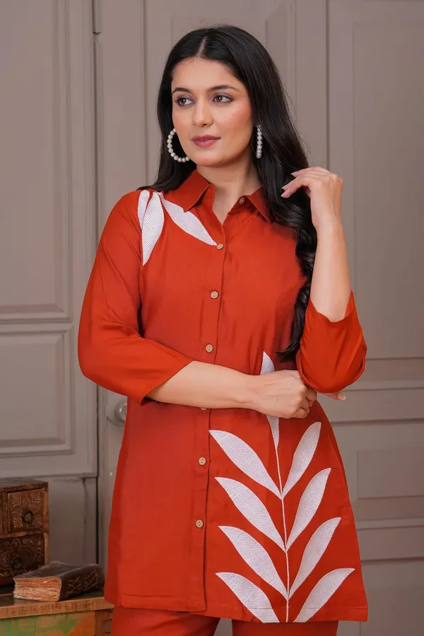 Rust_Cotton_Premium_Loungewear_Set_For_Women