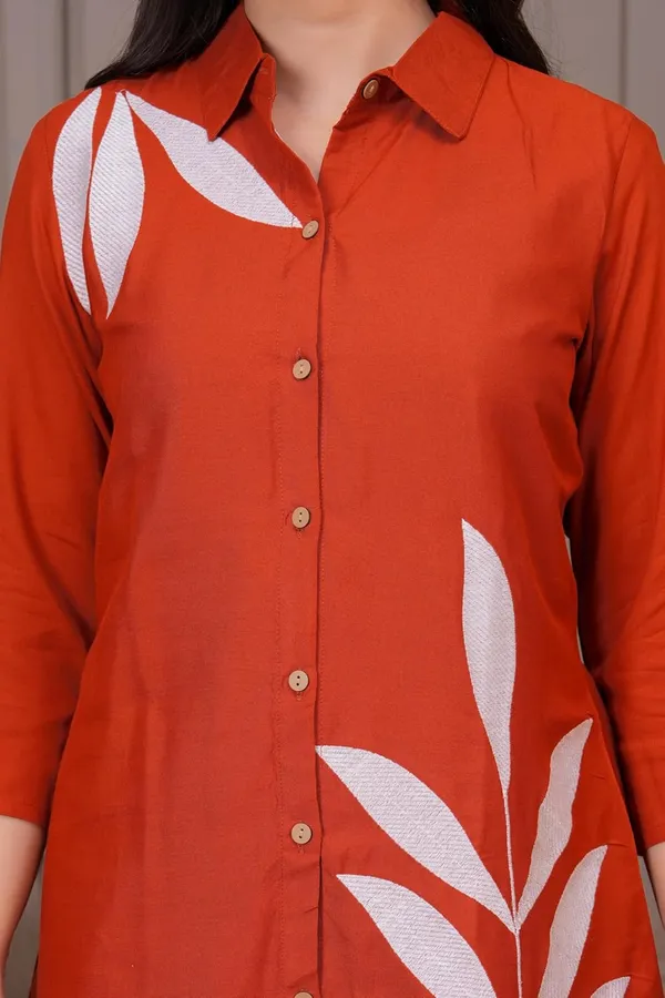 Rust_Cotton_Premium_Loungewear_Set_For_Women
