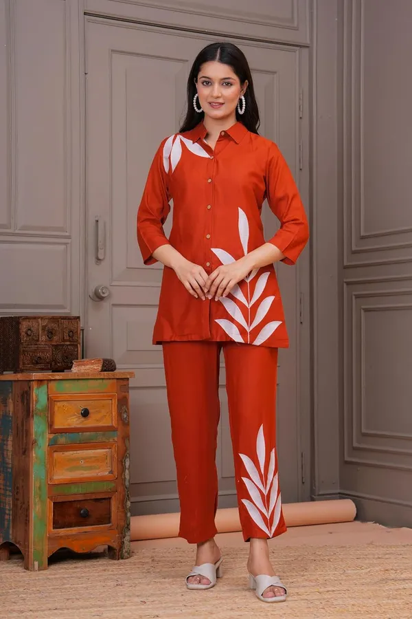 Rust_Cotton_Premium_Loungewear_Set_For_Women
