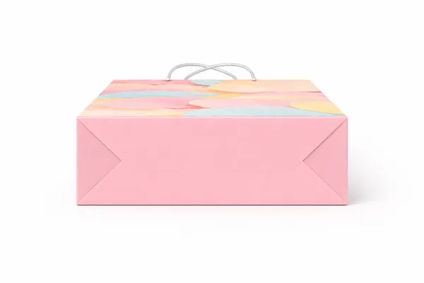 PACK_OF_10_Pastel_Shell_Pattern_Gift_Bag_-_Pink_Base