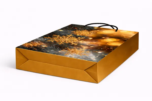 (PACK_OF_10)_Golden_Snowflake_Christmas_Gift_Bag