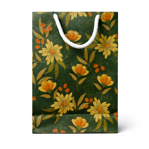 (Pack_of_10)_Kraft_Paper_Gift_Bag_–_Vintage_Floral_Pattern