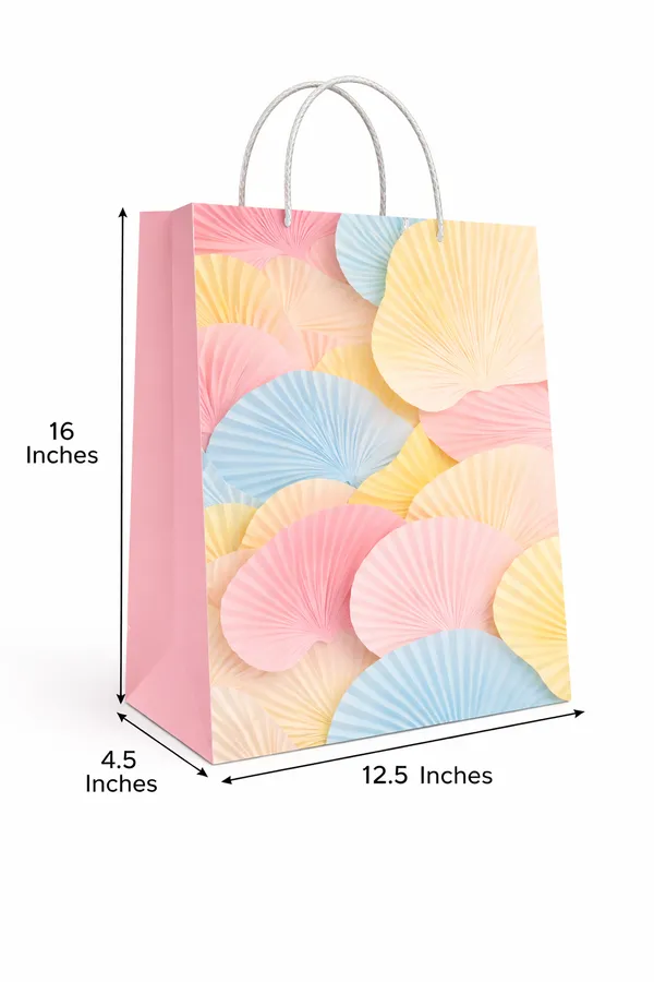PACK_OF_10_Pastel_Shell_Pattern_Gift_Bag_-_Pink_Base_