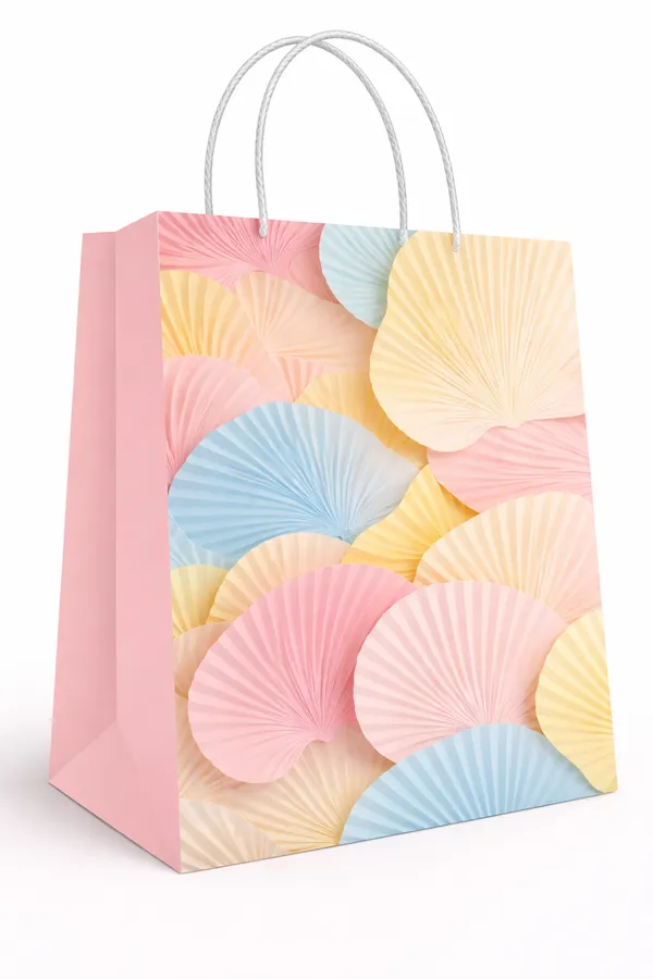 PACK_OF_10_Pastel_Shell_Pattern_Gift_Bag_-_Pink_Base_