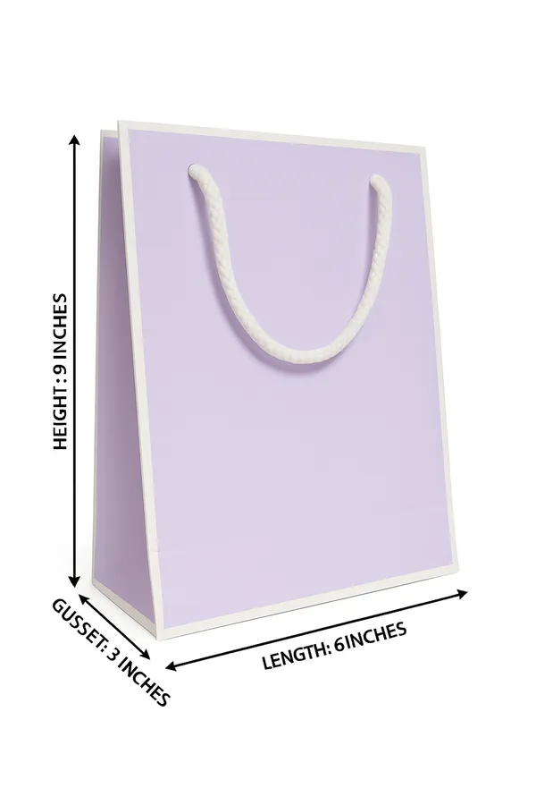PACK_OF_10_Premium_Lavender_Gift_Bag_with_White_Border_&_Rope_Handles