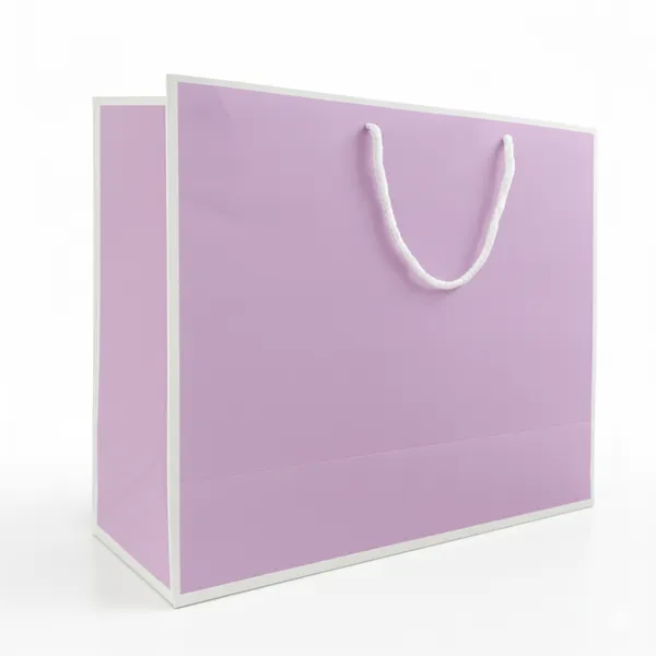 PACK_OF_10_Premium_Lavender_Gift_Bag_with_White_Border_&_Rope_Handles