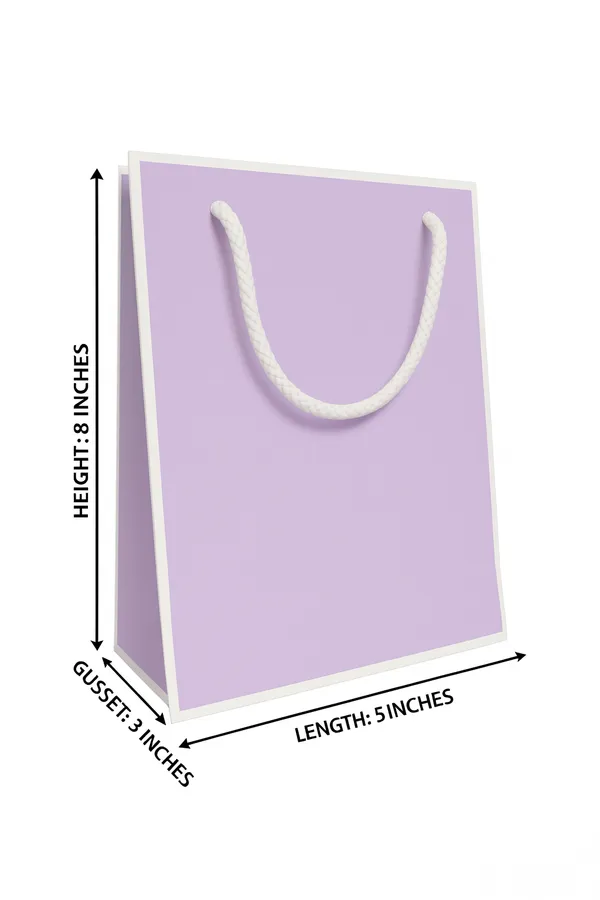 PACK_OF_10_Premium_Lavender_Gift_Bag_with_White_Border_&_Rope_Handles_