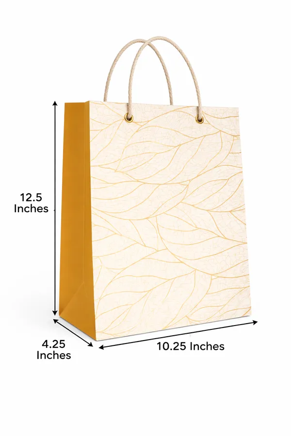 PACK_OF_10_Premium_Wooden_Gift_Bag_-_Mustard_Yellow_&_Natural_Finish_