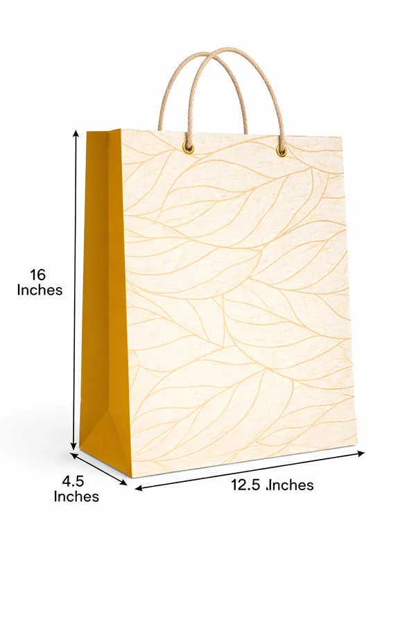 PACK_OF_10_Premium_Wooden_Gift_Bag_-_Mustard_Yellow_&_Natural_Finish_