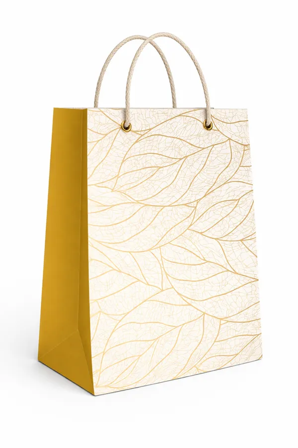 PACK_OF_10_Premium_Wooden_Gift_Bag_-_Mustard_Yellow_&_Natural_Finish_