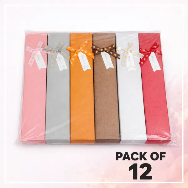Pack_of_12_Premium_Multicolor_Bracelet_&_Anklet_Jewellery_Gift_Box_with_Ribbon_Bow_–_Slim_Packaging_for_Chains_&_Accessories_