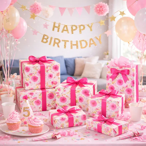 Pack_of_15_Elegant_Floral_Wrapping_Sheets_|_48_x_74_cm_|_Pink_Flower_Gift_Wrap_Paper