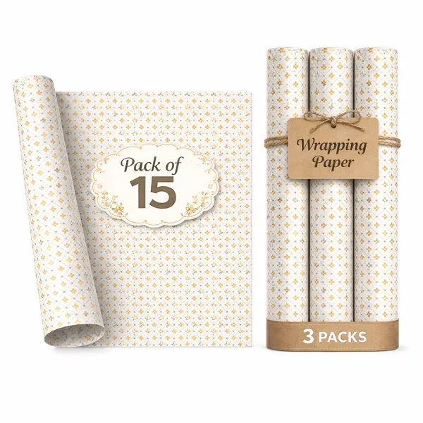 Pack_of_15_Gold_&_Grey_Geometric_Gift_Wrapping_Sheets_|_48_x_74_cm_|_Premium_Pattern_Design_Gift_Wrap_Paper