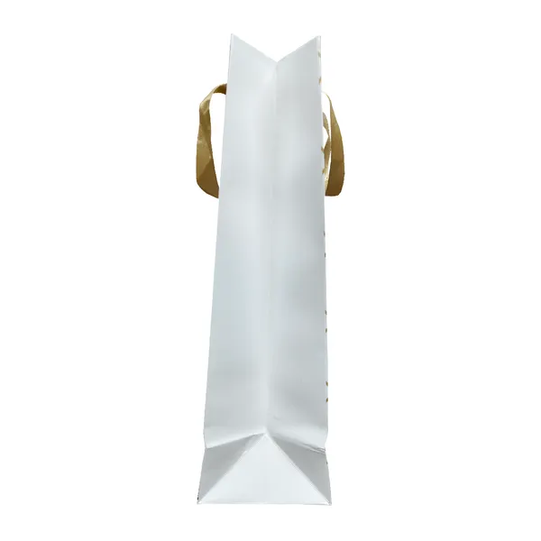 (Pack_of_10)_White_&_Gold_Diamond_Pattern_Gift_Bag_with_Ribbon_Handles