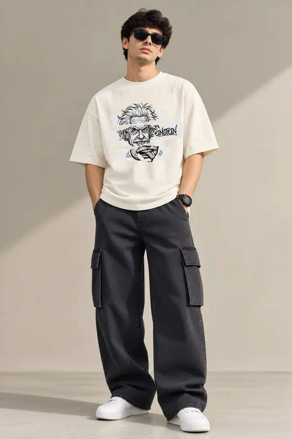 Giffy_Life_Albert_Einstein_Oversized_Tee_-_Off-White_Tongue_Split_Portrait_Graphic_Streetwear_T-Shirt