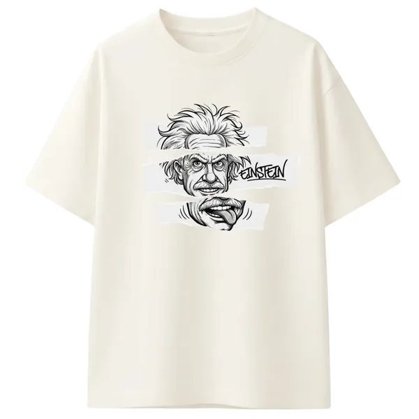 Giffy_Life_Albert_Einstein_Oversized_Tee_-_Off-White_Tongue_Split_Portrait_Graphic_Streetwear_T-Shirt