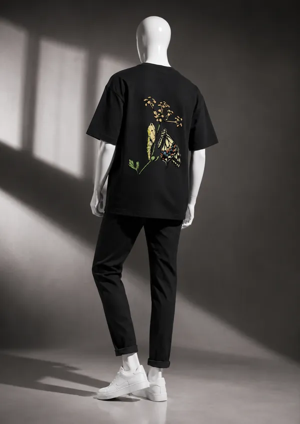 Giffy_Life_Flora_&_Fauna_Oversized_Tee_-_Black_Botanical_Caterpillar_Graphic_Streetwear_T-Shirt