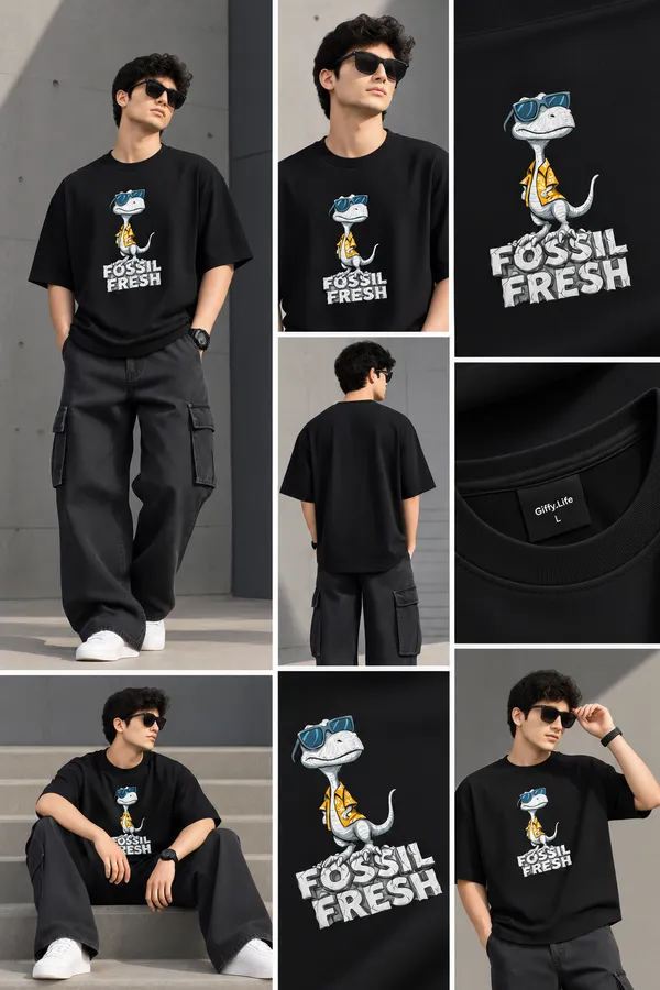 Giffy_Life_Fossil_Fresh_Dino_Oversized_Tee_-_Black_Cool_Dinosaur_Printed_Graphic_Streetwear_T-Shirt