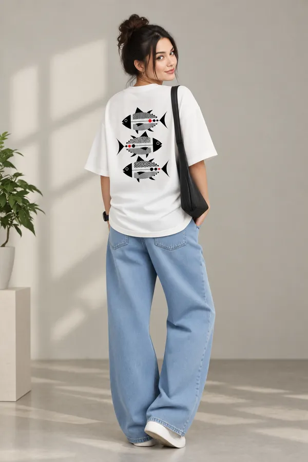 Giffy_Life_Geometric_Graphic_Fish_Art_Oversized_Tee_-_Off-White_Folk_Elephant_&_Fish_Back_Print_Streetwear_T-Shirt