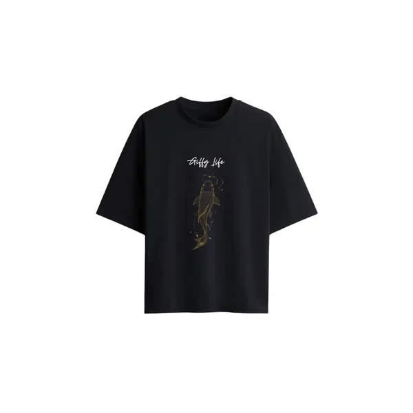 Giffy_Life_Golden_Koi_Oversized_Tee_-_Black_Minimalist_Japanese_Aesthetic_Streetwear_T-Shirt