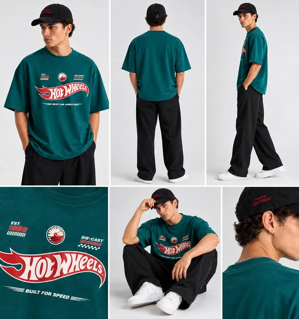 Giffy_Life_Hot_Wheels_Oversized_Tee_-_Teal_Green_Speed_Racing_Flame_Graphic_Streetwear_T-Shirt