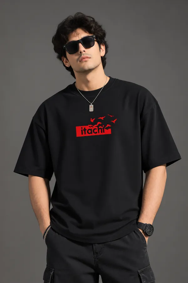 Giffy_Life_Itachi_Crows_Oversized_Tee_-_Black_&_Red_Anime_Printed_Graphic_Drop_Shoulder_Streetwear_T-Shirt