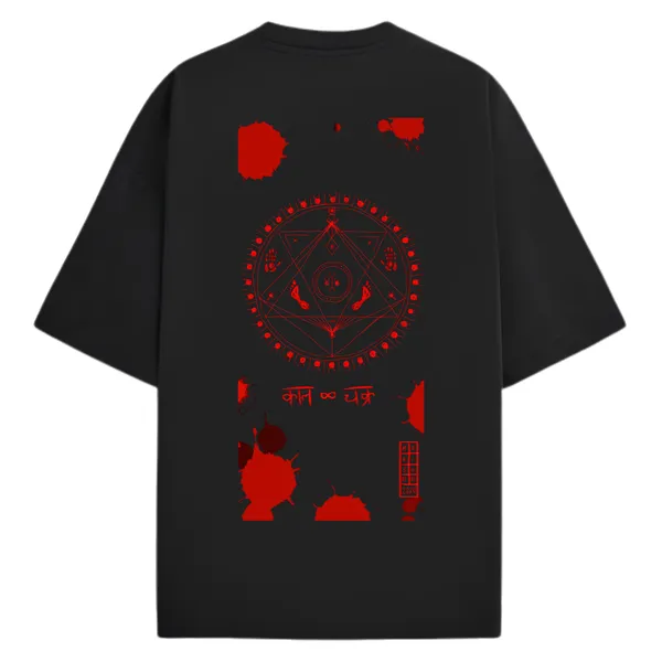 Giffy_Life_Kaal_Chakra_Oversized_Tee_-_Black_&_Red_Sacred_Geometry_Printed_Graphic_Streetwear_T-Shirt