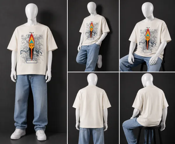 Giffy_Life_Kolkata_Durga_Oversized_Tee_-_Off-White_City_Map_Puja_Special_Streetwear_T-Shirt