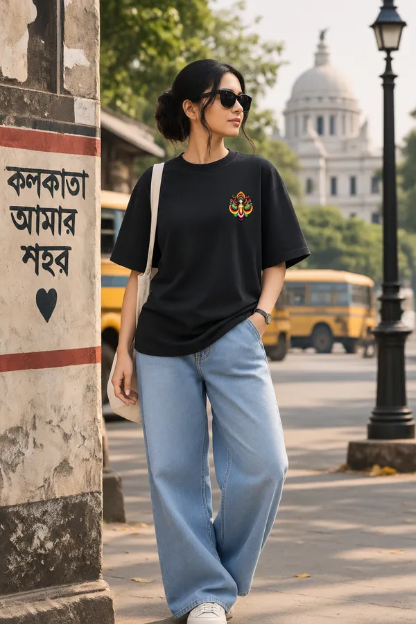 Giffy_Life_Lotus_Hand_Graphic_Oversized_Tee_-_Black_Kolkata_Aesthetic_Back_Print_Streetwear_T-Shirt