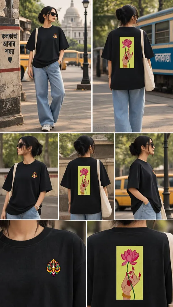 Giffy_Life_Lotus_Hand_Graphic_Oversized_Tee_-_Black_Kolkata_Aesthetic_Back_Print_Streetwear_T-Shirt