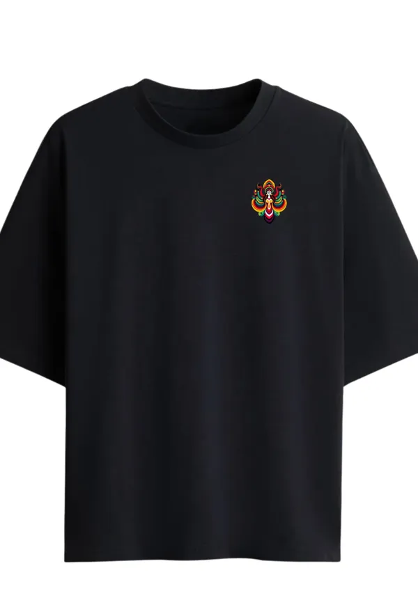 Giffy_Life_Lotus_Hand_Graphic_Oversized_Tee_-_Black_Kolkata_Aesthetic_Back_Print_Streetwear_T-Shirt