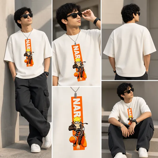 Giffy_Life_Men's_White_Oversized_Graphic_T-Shirt_-_Drop_Shoulder_Cotton_Naruto_Uzumaki_Orange_Vertical_Bar_Printed_Anime_Streetwear_Tee