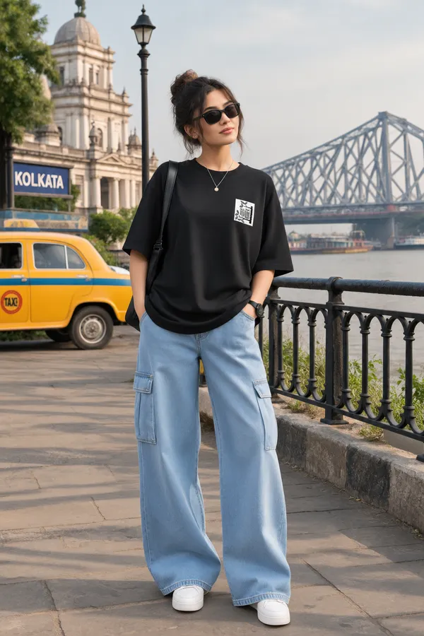 Giffy_Life_Solar_Horizon_Printed_Oversized_Tee_-_Black_Retro_Sunset_Mountain_Back_Print_Streetwear_T-Shirt