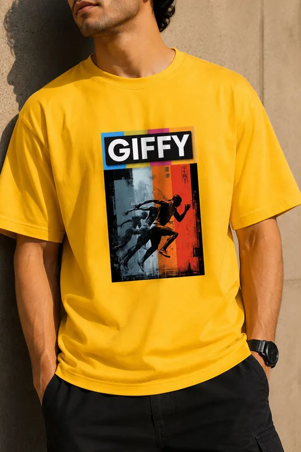 Giffy_Life_Sprinter_Oversized_Tee_-_Yellow_Retro_Athletic_Runner_Graphic_Streetwear_T-Shirt