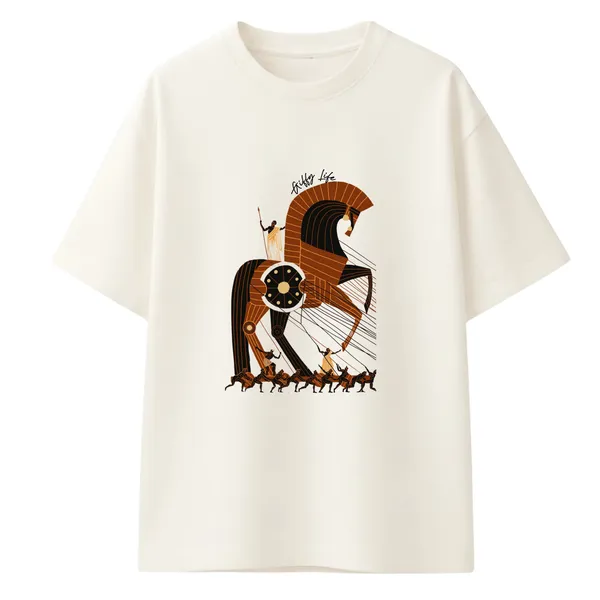 Giffy_Life_Trojan_Horse_Oversized_Tee_-_Off-White_Greek_Mythological_Art_Streetwear_T-Shirt