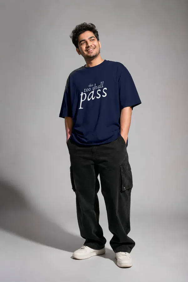 Giffy_Life_"This_Too_Shall_Pass"_Oversized_Tee_-_Navy_Blue_Minimalist_Quote_Streetwear_T-Shirt