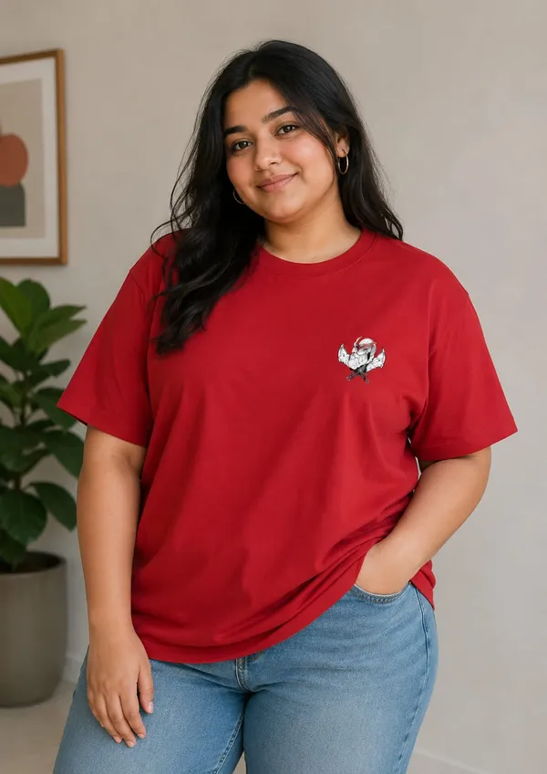 God_Of_War_Oversized_Graphic_Print_Round_Neck_T_shirt_