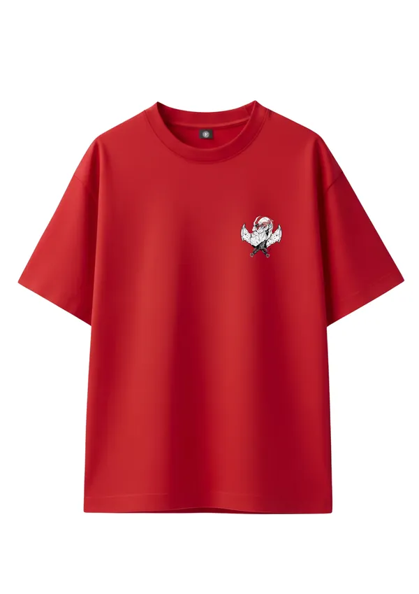 God_Of_War_Oversized_Graphic_Print_Round_Neck_T_shirt_