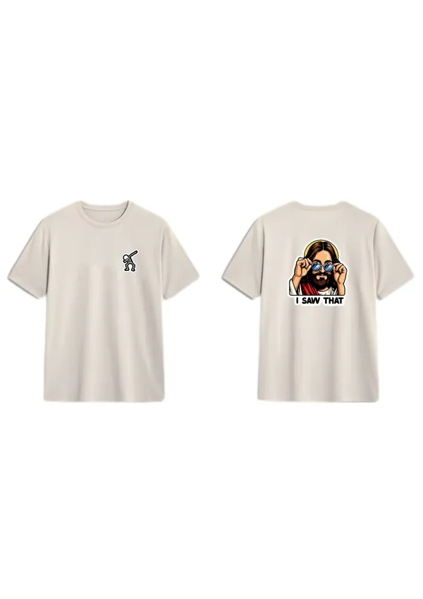 I_saw_'That'_Oversized_Graphic_Print_Round_Neck_T_shirt