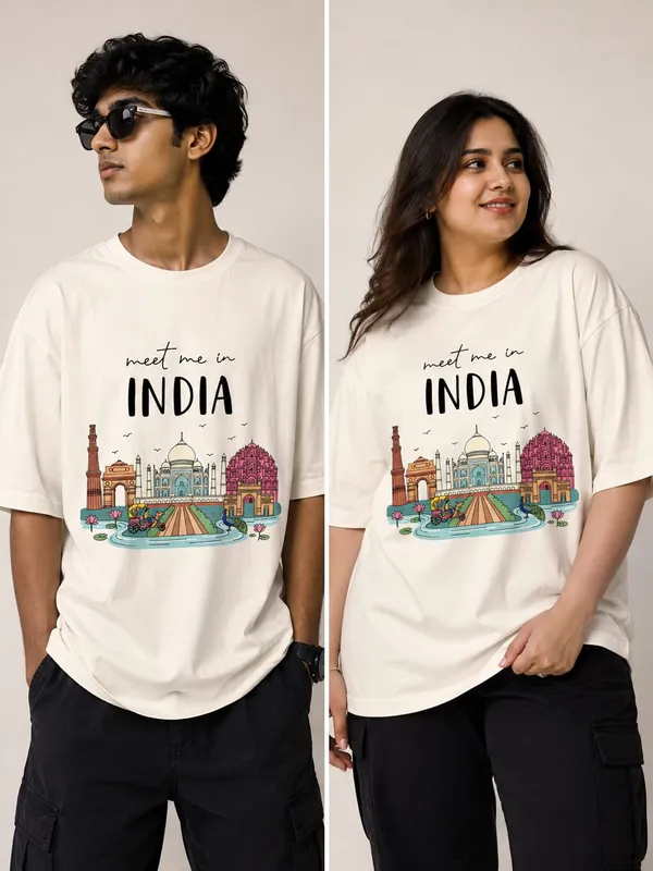 India_Tour_Oversized_Graphic_Print_Round_Neck_T_shirt