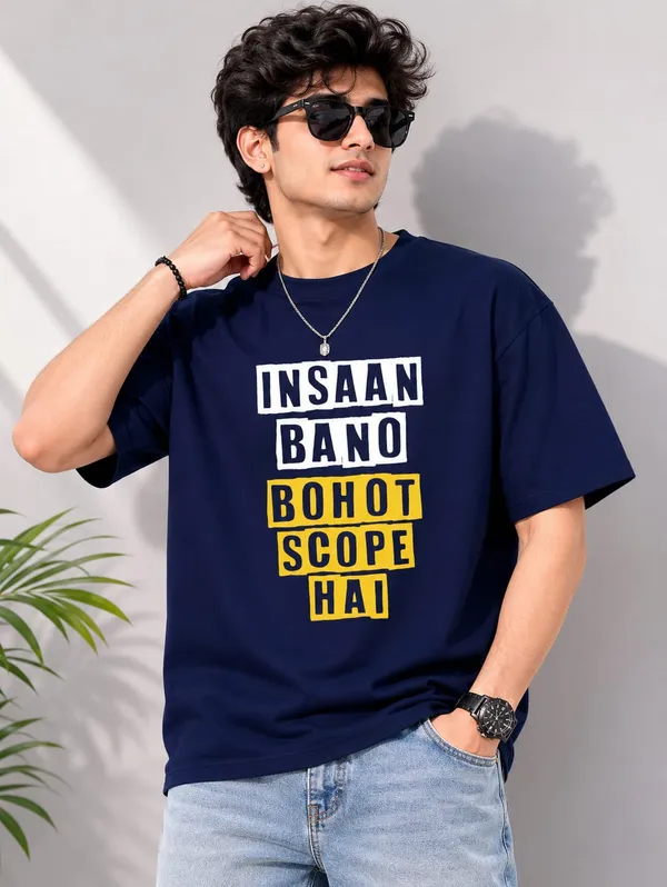 Insaan_Bano_Graphic_Round_Neck_T_shirt