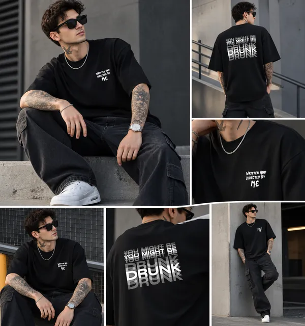 Men’s_Black_Oversized_"Written_&_Directed_By_Me"_T-Shirt