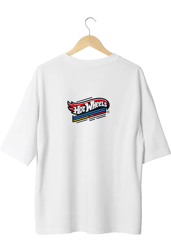 Men's_White_Hot_Wheels_Retro_Logo_Oversized_T-Shirt_-_Vintage_Graphic_Tee