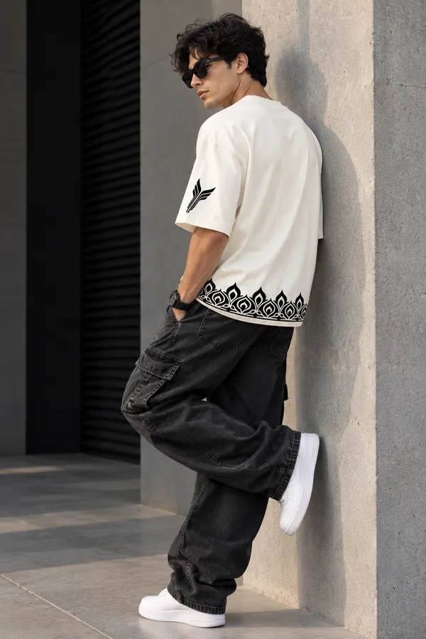 Men’s_White_Oversized_"Solar_Phoenix"_T-Shirt_|_Giffy_Life
