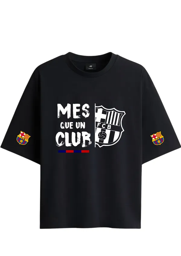 Messi_FCB_Black_oversized_Graphic_Print_Round_Neck_T_shirt_