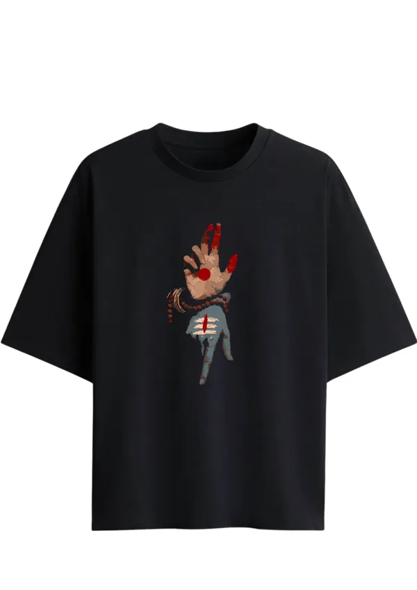 Shiv_Shakti_Edition_Black_Oversized_T-Shirt_|_Premium_Cotton_Spiritual_Drop_Shoulder_Tee