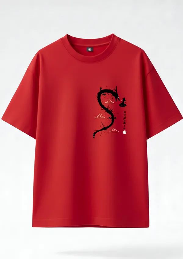 The_Flying_Nimbus_Dragon_Oversized_Tee_in_Red_–_Japanese_Style_Minimalist_Anime_Graphic_T-Shirt